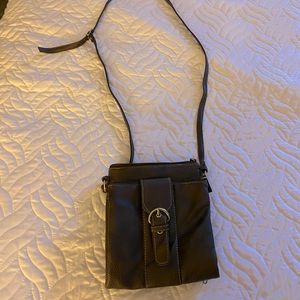 Brown Crossbody Handbag with Storage